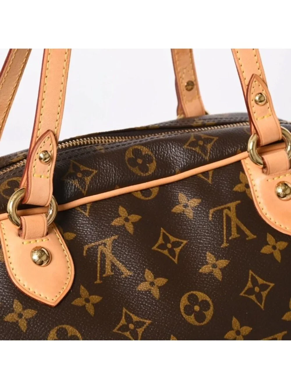 Louis Vuitton Montorgueil GM Shoulder Bag Brown Monogram Canvas Gold